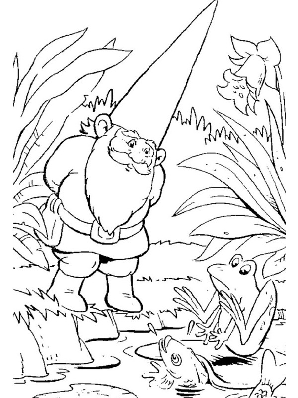 David bei den Fröschen Ausmalbild David bei den Fröschen Ausmalbild