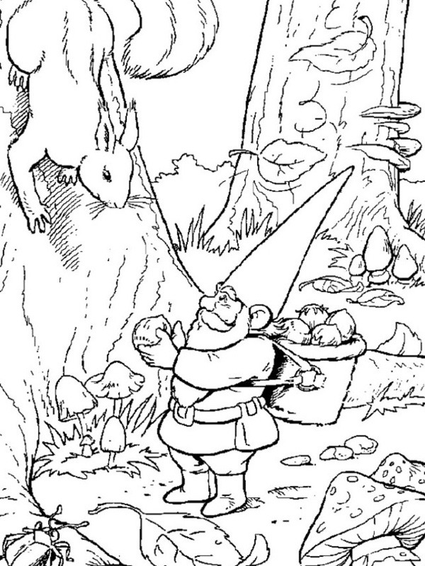 David, der Kabauter Ausmalbild David, der Kabauter Ausmalbild