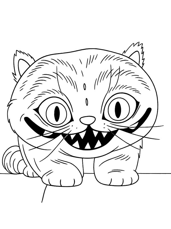 Derpy Tiger K-pop Demon hunters Ausmalbild Derpy Tiger K-pop Demon hunters Ausmalbild