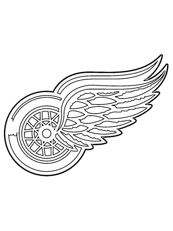 Detroit Red Wings Ausmalbild