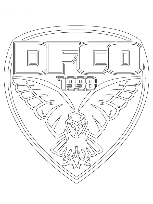 FCO Dijon Ausmalbild FCO Dijon Ausmalbild