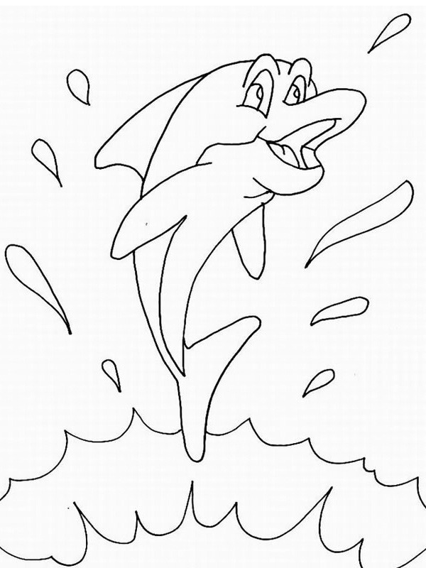 Delfin Ausmalbild