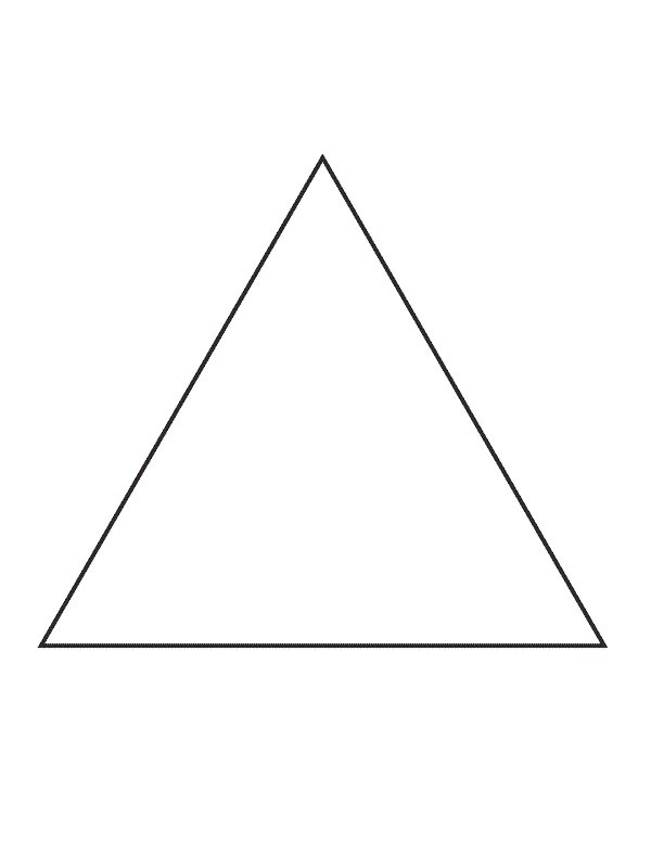 Dreieck Ausmalbild