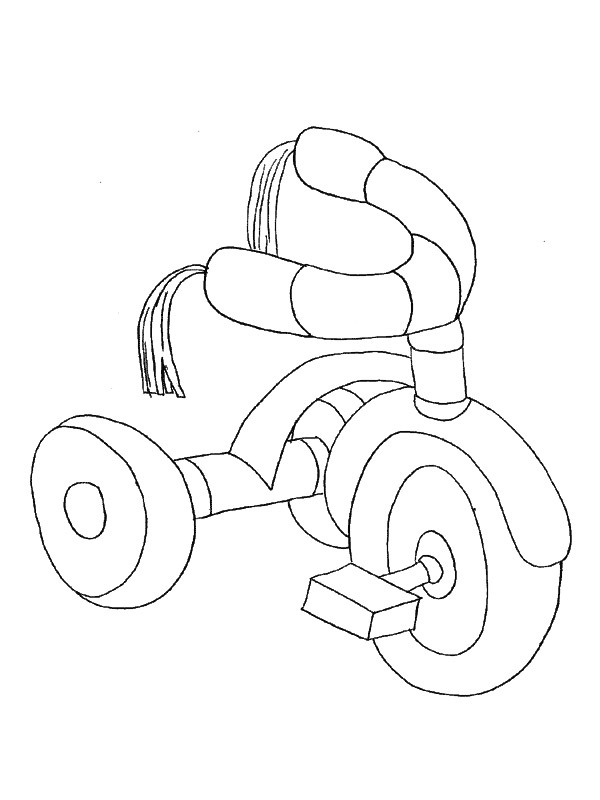 Dreirad Ausmalbild Dreirad Ausmalbild