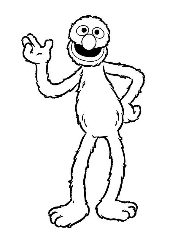 Elmo (Sesamstraße) Ausmalbild Elmo (Sesamstraße) Ausmalbild