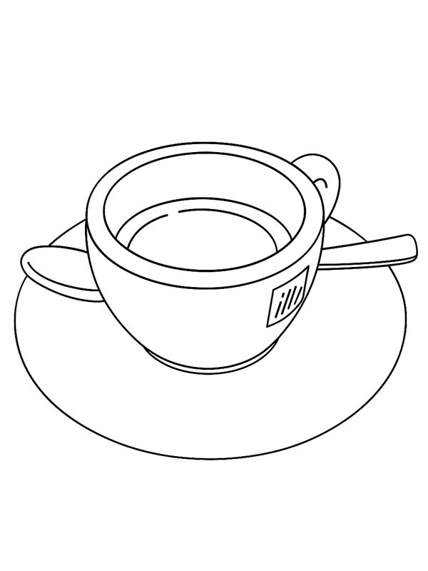 Espresso Ausmalbild Espresso Ausmalbild