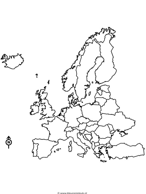 Europa Ausmalbild