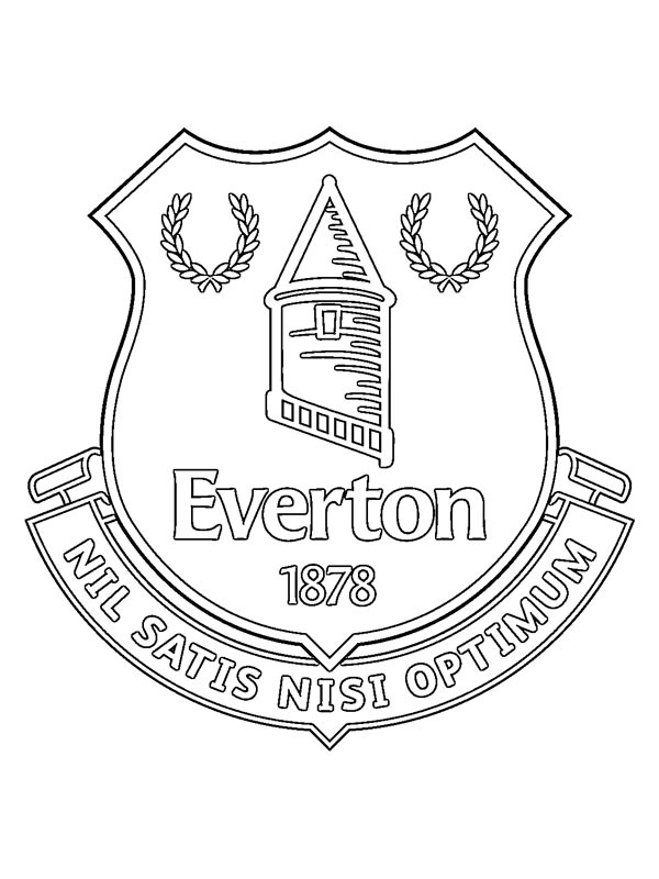 FC Everton Ausmalbild
