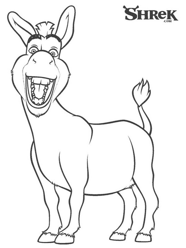 Esel aus Shrek Ausmalbild Esel aus Shrek Ausmalbild