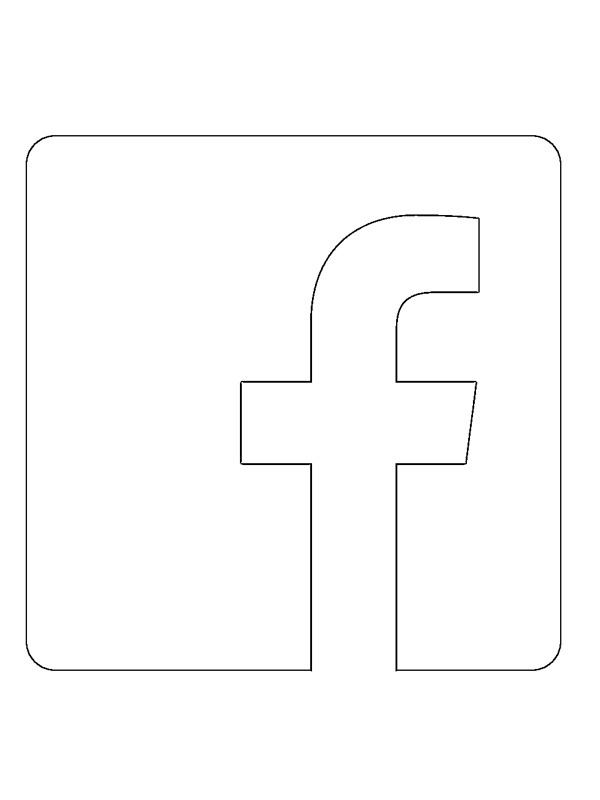 Facebook logo Ausmalbild