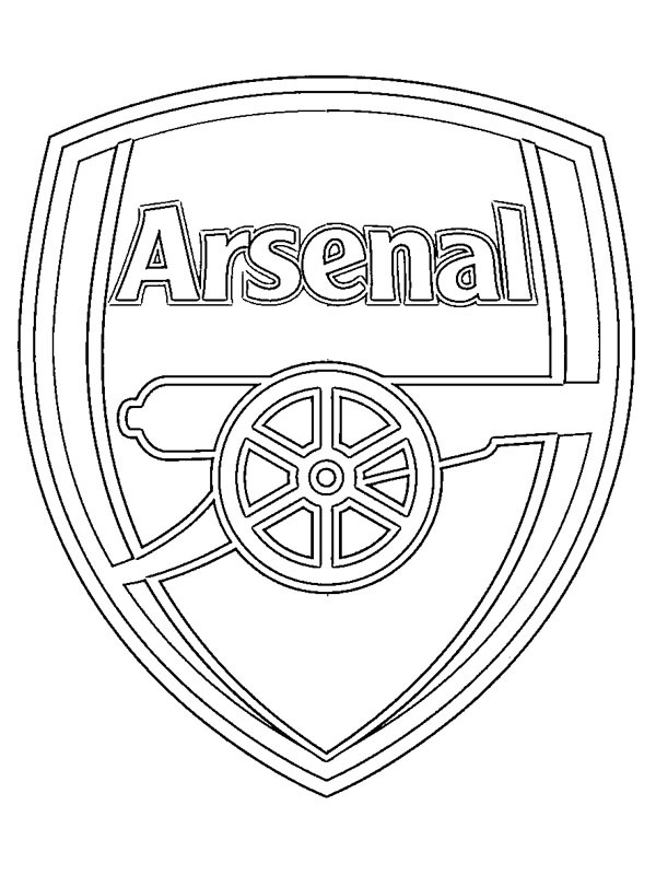 FC Arsenal Ausmalbild