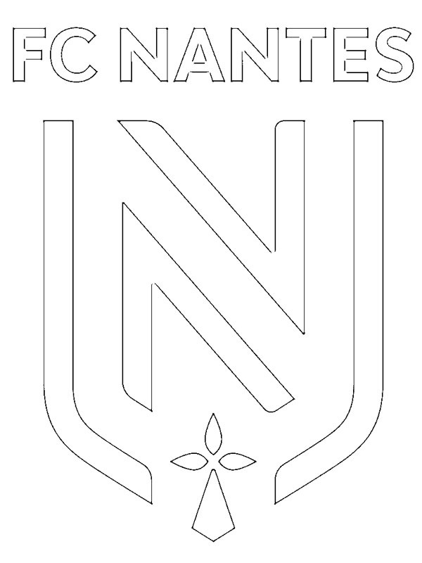 FC Nantes Ausmalbild