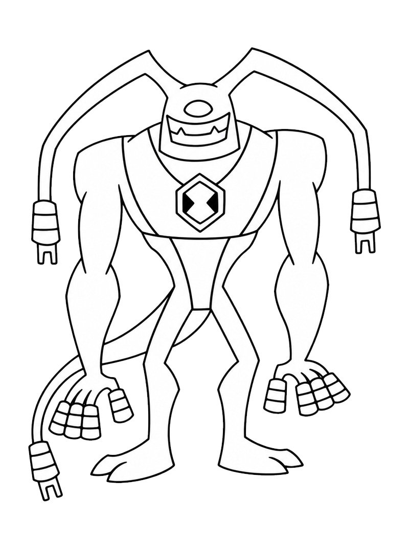 Blitzschlag (Ben 10) Ausmalbild Blitzschlag (Ben 10) Ausmalbild