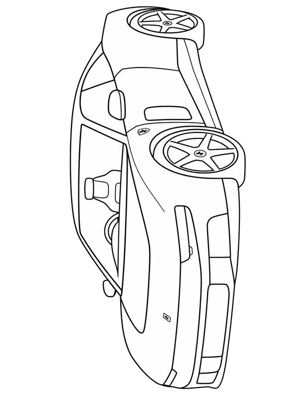 Ferrari Luce Ausmalbild