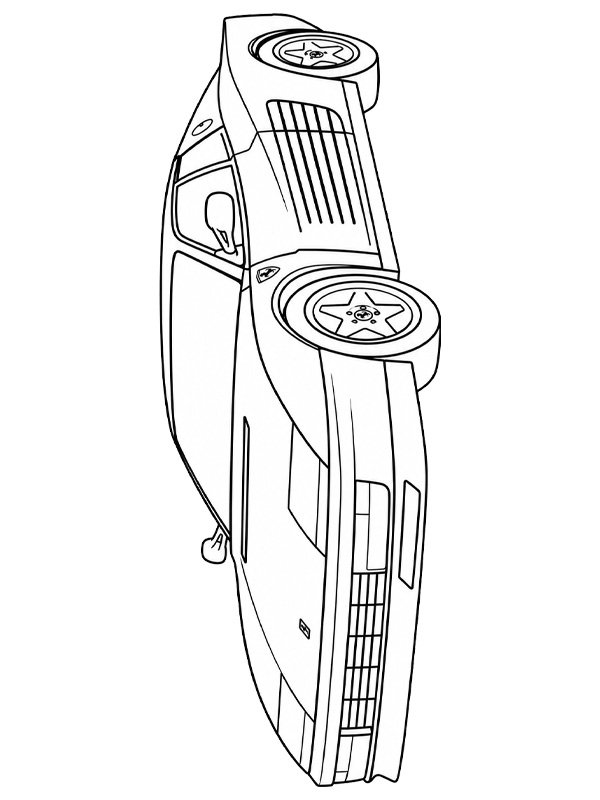 Ferrari Testarossa Ausmalbild Ferrari Testarossa Ausmalbild