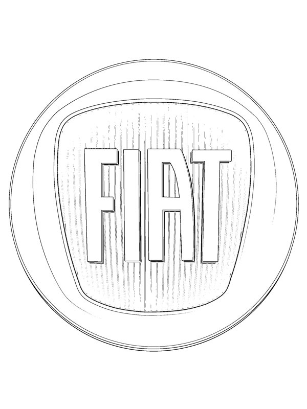 Fiat logo Ausmalbild
