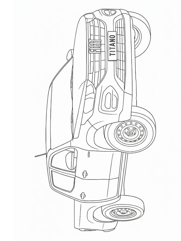 Fiat Titano Ausmalbild Fiat Titano Ausmalbild