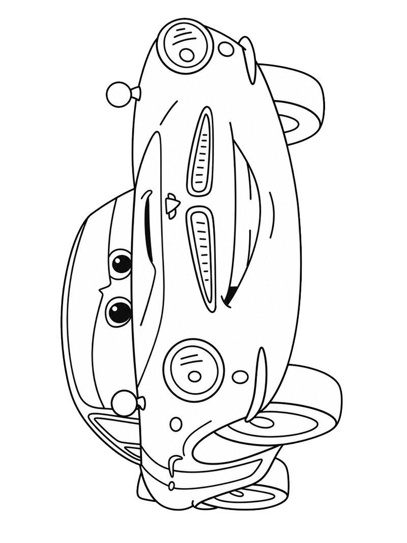 Finn McMissile (Cars 2) Ausmalbild Finn McMissile (Cars 2) Ausmalbild