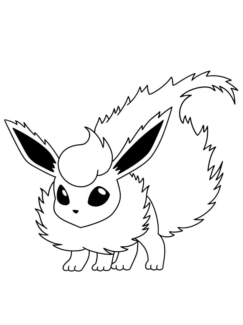 Flamara (Pokemon) Ausmalbild Flamara (Pokemon) Ausmalbild