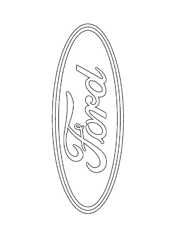 Ford logo Ausmalbild