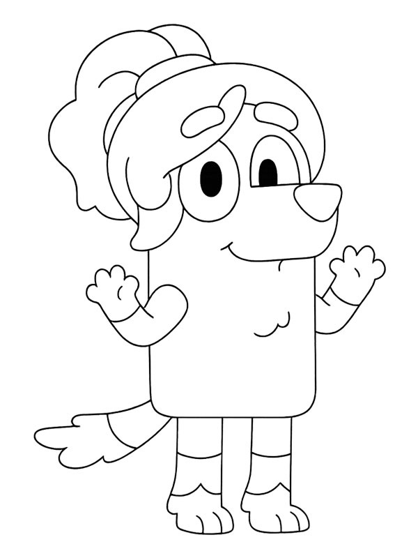 Frisky Heeler Ausmalbild