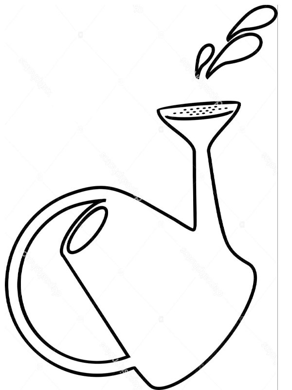 Gießkanne Ausmalbild Gießkanne Ausmalbild