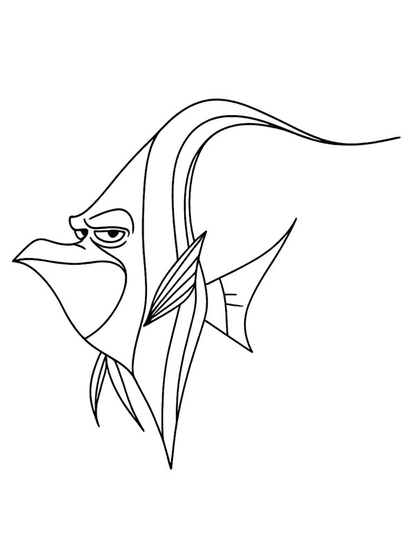 Khan (Findet Nemo) Ausmalbild Khan (Findet Nemo) Ausmalbild