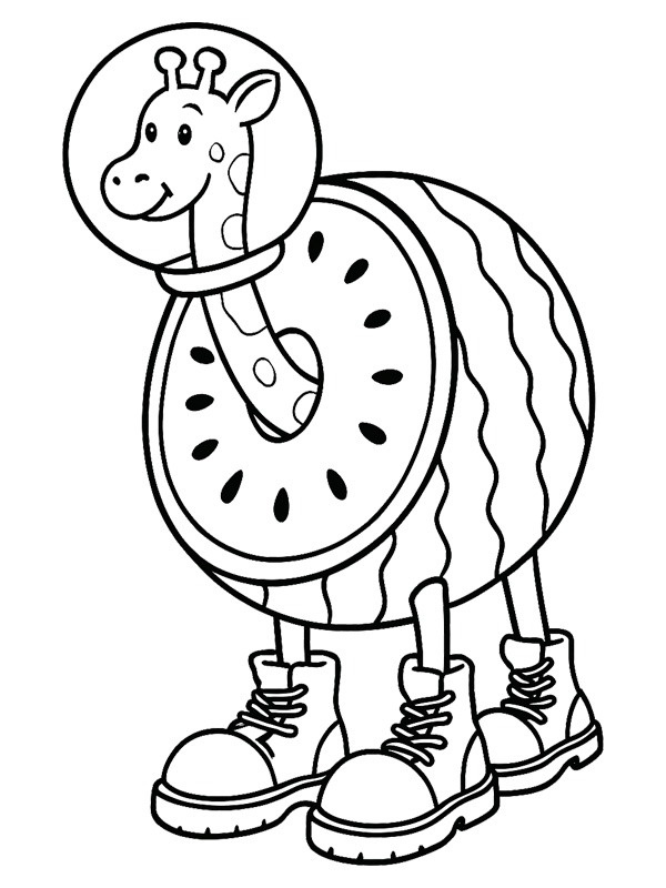 Giraffa Celeste Ausmalbild Giraffa Celeste Ausmalbild