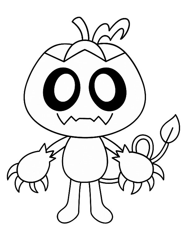 Gourdy (Dandy's World) Ausmalbild Gourdy (Dandy's World) Ausmalbild