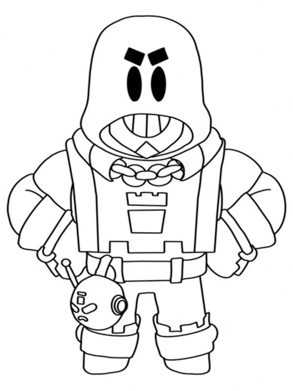 Grom Brawl Stars Ausmalbild Grom Brawl Stars Ausmalbild