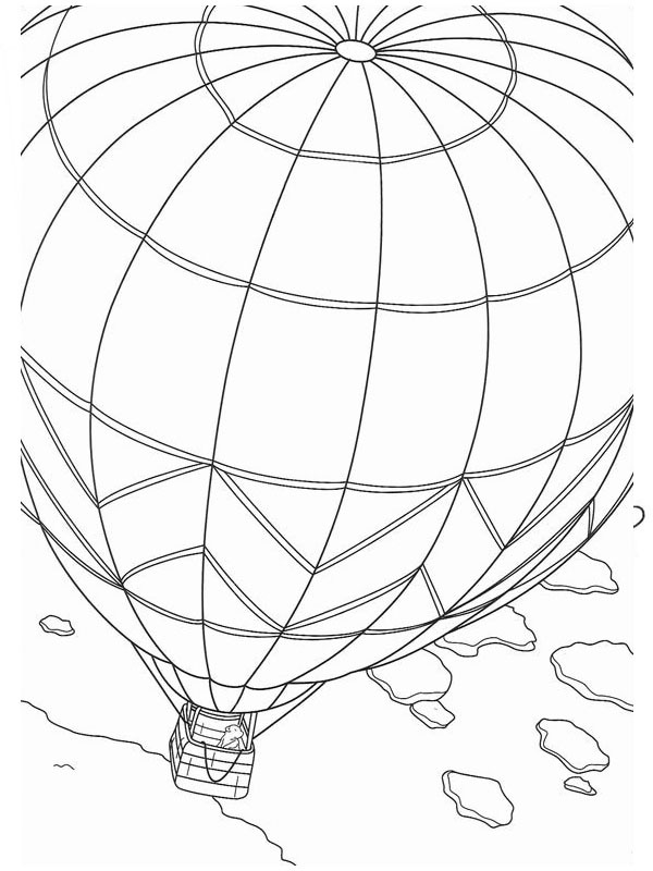Großer Luftballon Ausmalbild