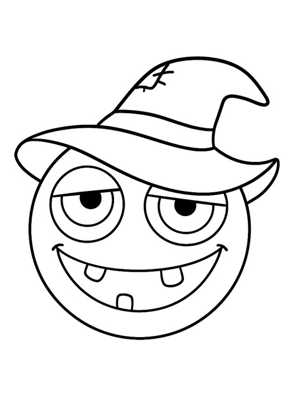 Halloween emoji Ausmalbild Halloween emoji Ausmalbild