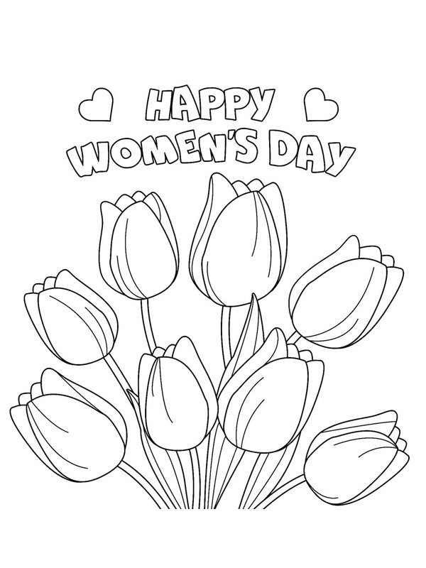 Happy women's day Ausmalbild Happy women's day Ausmalbild