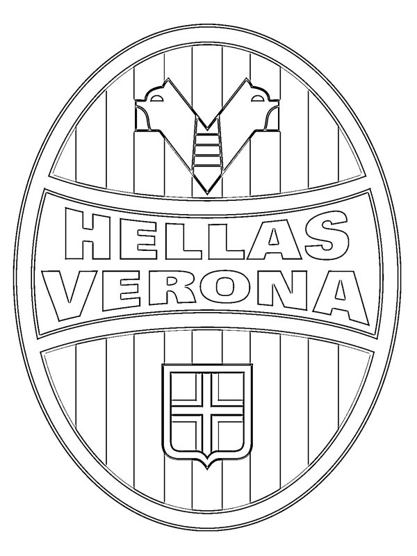 Hellas Verona Ausmalbild