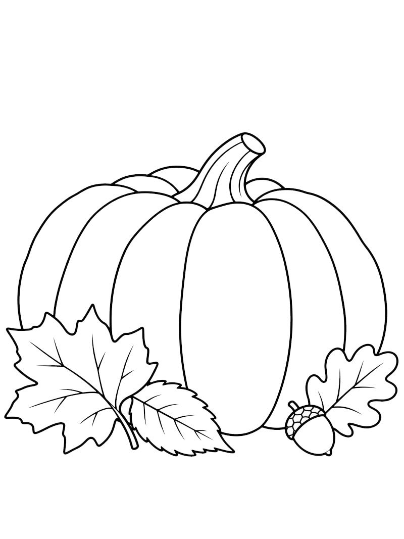 Herbstkürbis Ausmalbild Herbstkürbis Ausmalbild
