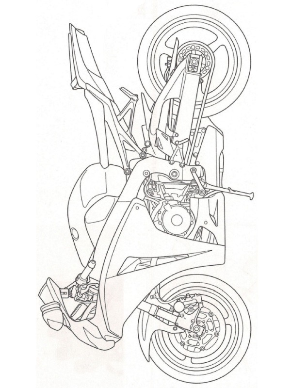 Honda CBR1000RR Ausmalbild