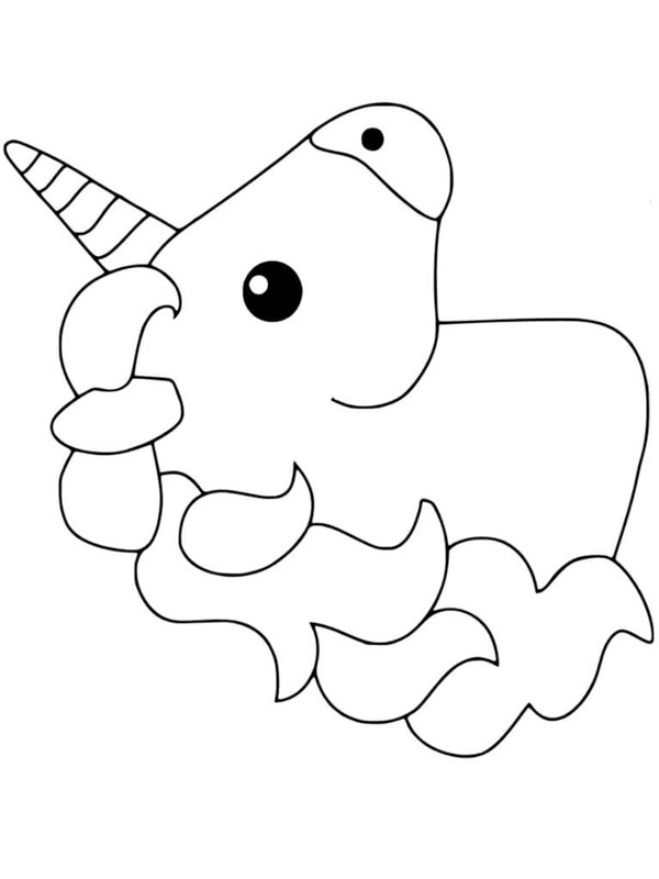 Kopf Einhorn Ausmalbild