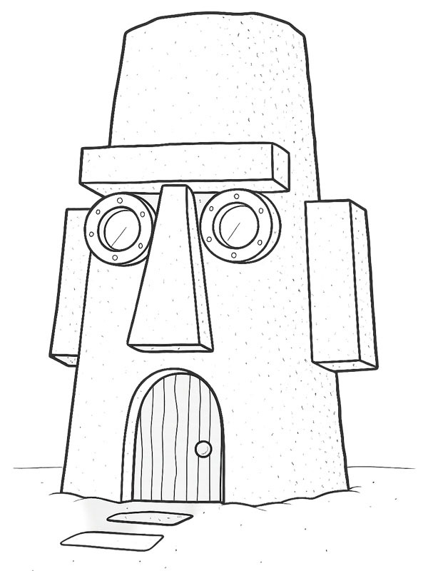Thaddäus' Haus Ausmalbild Thaddäus' Haus Ausmalbild