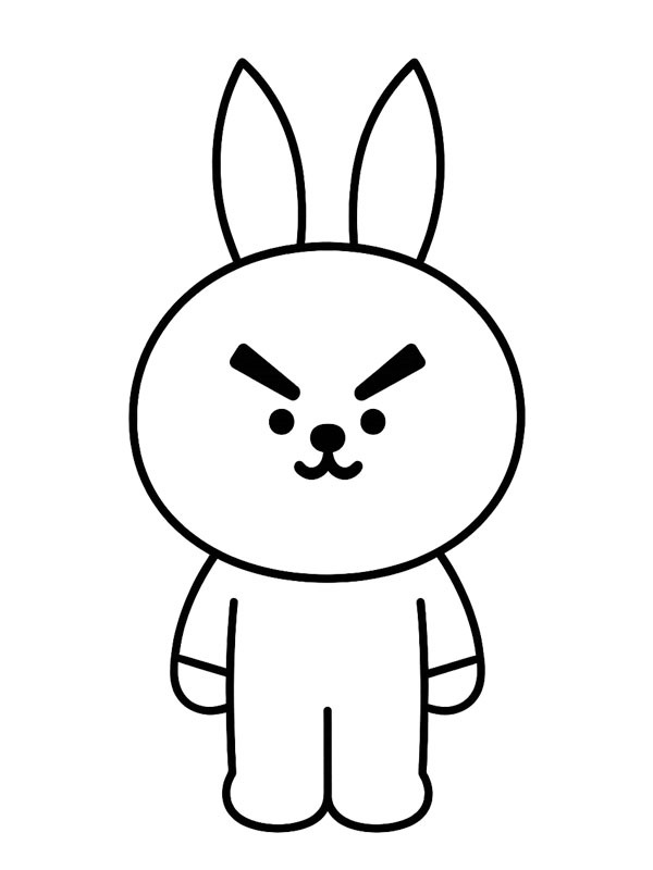 Ian BT21 Ausmalbild Ian BT21 Ausmalbild