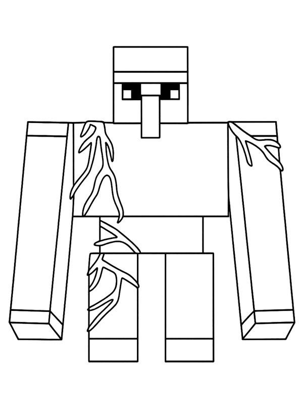Iron Golem Ausmalbild Iron Golem Ausmalbild