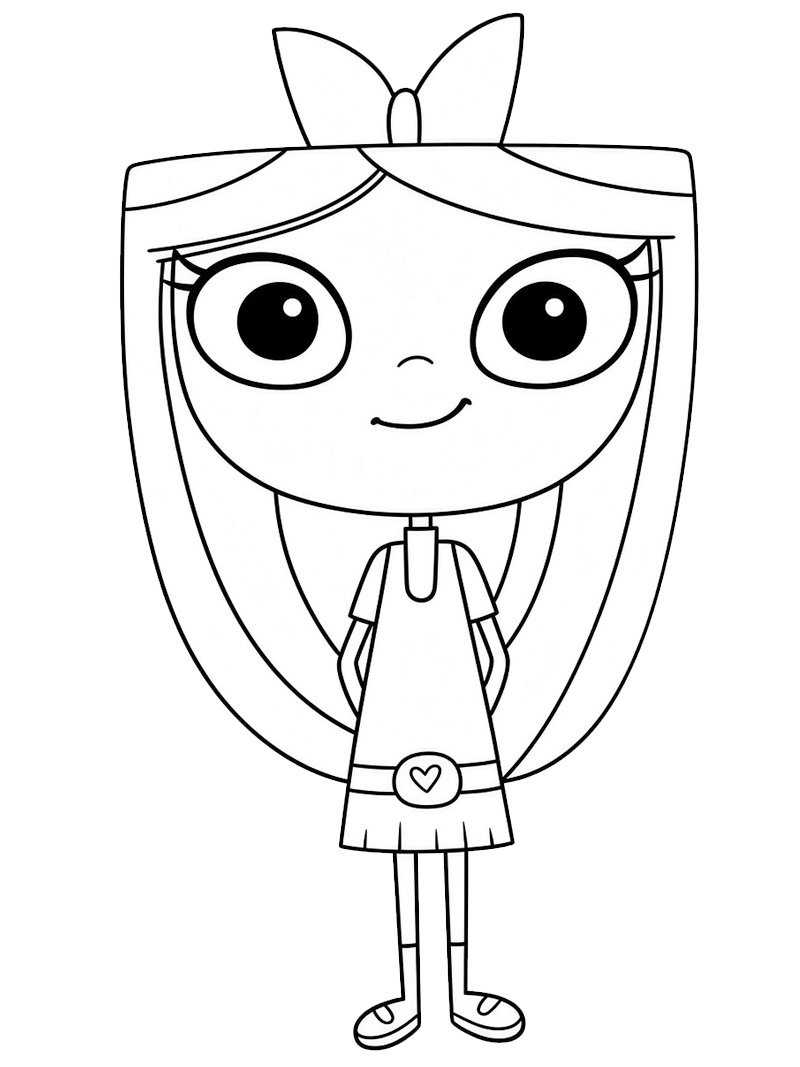 Isabella (Phineas und Ferb) Ausmalbild Isabella (Phineas und Ferb) Ausmalbild