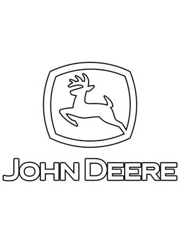John Deere logo Ausmalbild