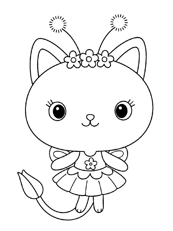 Kitty Fairy Ausmalbild