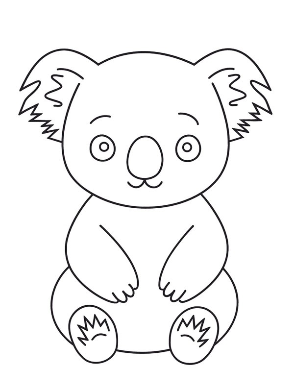 Koala Ausmalbild Koala Ausmalbild
