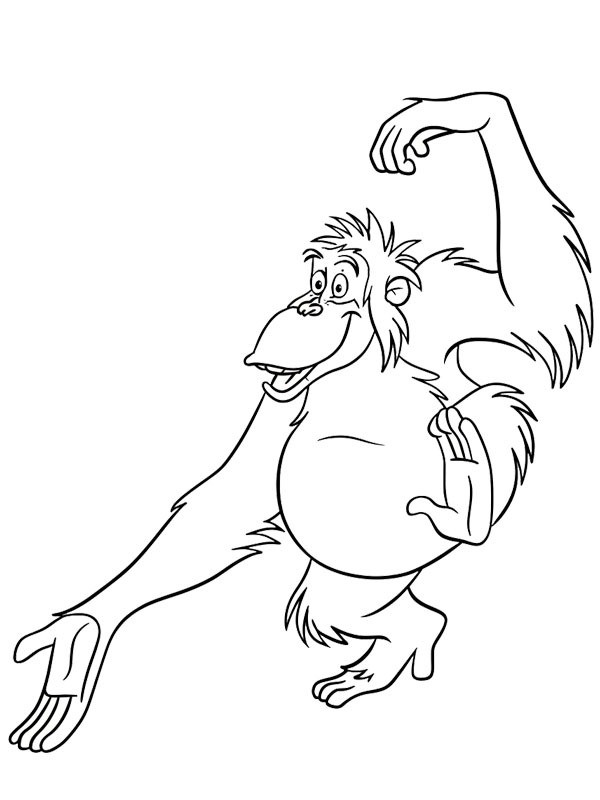 King Louie (Das Dschungelbuch) Ausmalbild King Louie (Das Dschungelbuch) Ausmalbild