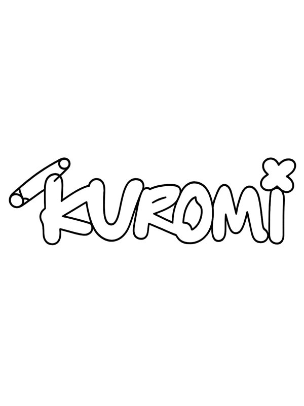 Kuromi logo Ausmalbild Kuromi logo Ausmalbild
