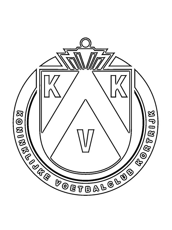KV Kortrijk Ausmalbild