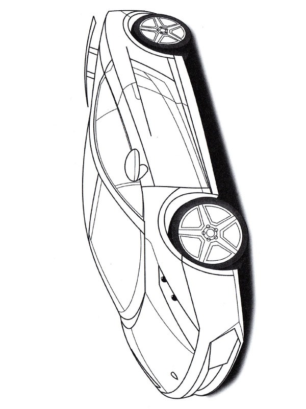 Lamborghini Gallardo Ausmalbild