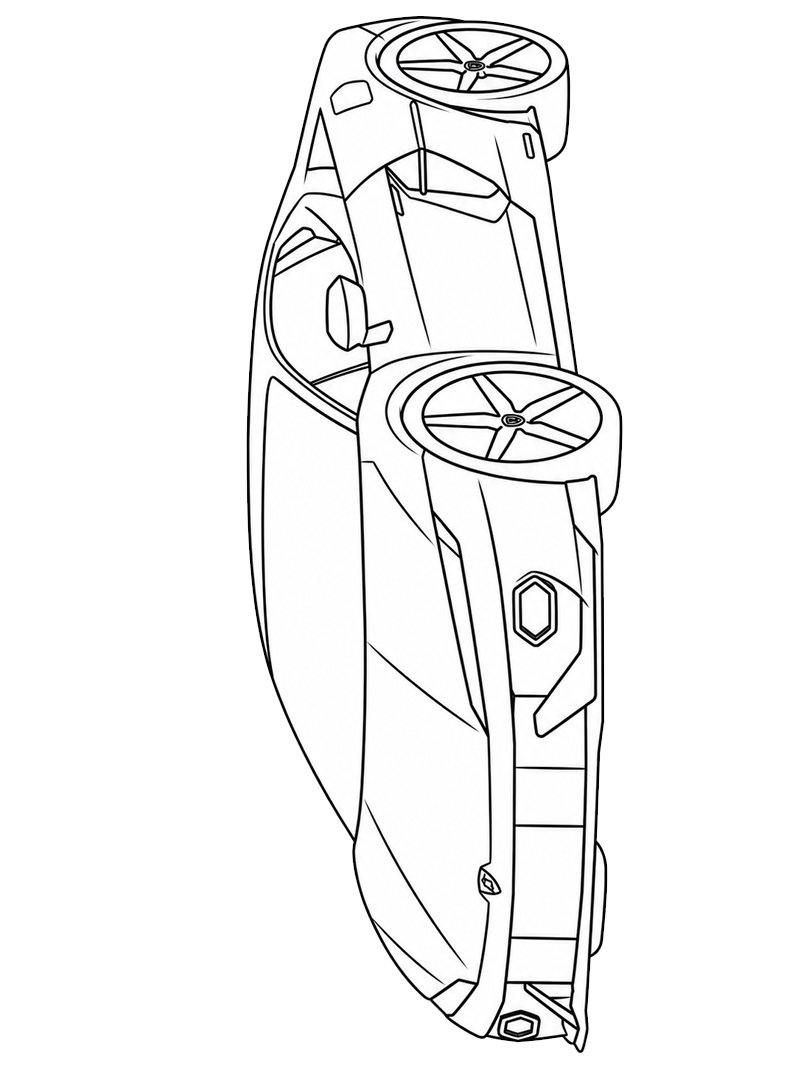 Lamborghini Temerario Ausmalbild