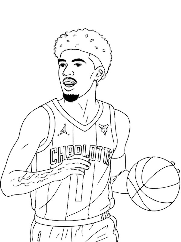 LaMelo Ball Ausmalbild LaMelo Ball Ausmalbild
